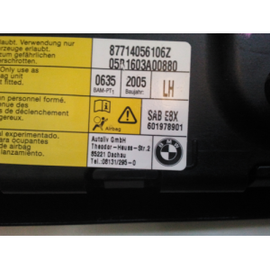 87714056106Z AIRBAG LEFT-hand SEAT, BMW 1 SERIES (E 81 / E82 / E87 / E88 2004 - 2011