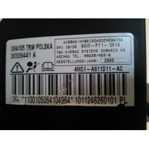 4M51A611D11AC AIRBAG ASIENTO IZQUIERDO FORD FOCUS 2ª GENER. 2004-2005-2006-2007-2008