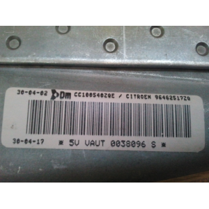 96462517ZQE AIRBAG ASIENTO IZQUIERDO CITROEN C2 (J) 2003-2004-2005-2006-2007-2008-2009-2010, C3 2001-2002-2003-2004-2005-2006...