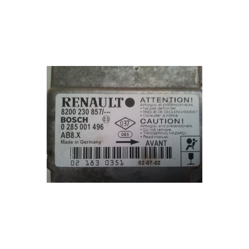 8200230857 CENTRALITA RENAULT CLIO 2: 1998 - 2005