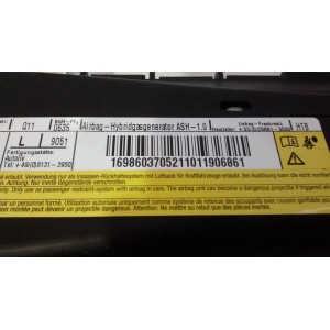 16986037059051 (BLACK) AIRBAG SEAT LEFT MERCEDES-BENZ A-CLASS ,B-CLASS 2nd GENER. W169 2004 - 2012,T245 2005 - 2011