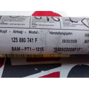1Z5880741F AIRBAG CORTINA IZQUIERDO SKODA OCTAVIA 2ª GENER. 2009 - 2013