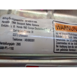 76600SE4G81 AIRBAG CORTINA DERECHO HONDA CIVIC 2006-2007-2008-2009-2010-2011