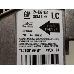 24439954 LC ECU OPEL CORSA C 1999 - 2006