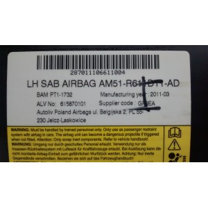 1749216 AIRBAG ASIENTO IZQUIERDO FORD C- MAX / GRAND C-MAX II 2010-2011-2012-2013-2014-2015, II 2015-2016-2017-2018-2019, ...