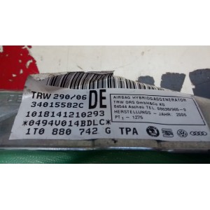 1T0880742M AIRBAG CORTINA DERECHO VOLKSWAGEN TOURAN 1T2 2006-2010 1ER RESTY