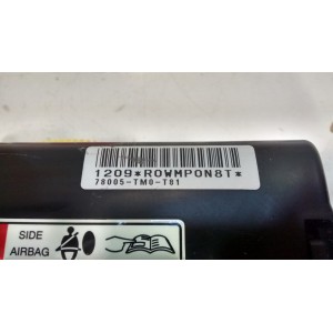 78055TM8T00 AIRBAG ASIENTO IZQUIERDO HONDA Insight ZE2 2009-2010-2011-2012-2013-2014-2015