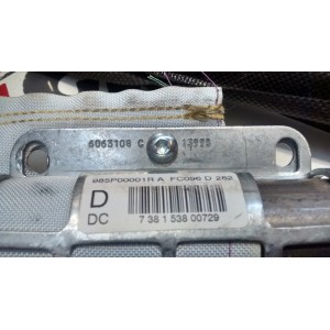 985P00001R 5 PUERTAS AIRBAG CORTINA DERECHO RENAULT LAGUNA 3 2008-2009-2010-2011-2012-2013-2014-2015