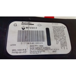 985L10001R AIRBAG ASIENTO IZQUIERDO RENAULT LAGUNA 3 2008 - 2015