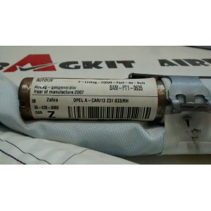13231633 AIRBAG CURTAIN RIGHT OPEL ZAFIRA B 2005 - 2011