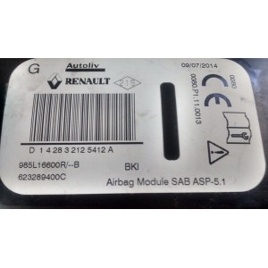 985L16600R AIRBAG ASIENTO IZQUIERDO RENAULT MEGANE 3 2008-2009-2010-2011-2012-2013-2014-2015-2016