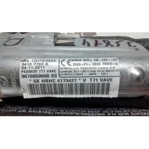 9676859680 AIRBAG CURTAIN RIGHT-PEUGEOT 308 2007 - 2014