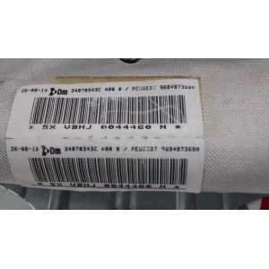833751 AIRBAG CURTAIN RIGHT PEUGEOT 5008 2009 - 2016