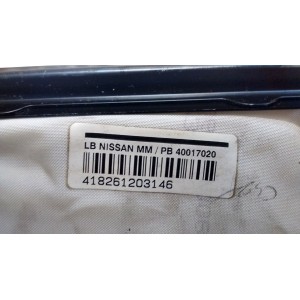 40017020 AIRBAG SALPICADERO - AIRBAG DELANTERO DERECHO NISSAN MICRA 3ª GENER.  2002-2003-2004-2005-2006-2007-2008-2009-2010
