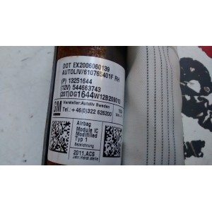 13251644 AIRBAG CORTINA DERECHO CHEVROLET ORLANDO KL 1Y J309 2011-2012-2013-2014-2015-2016-2017-2018-2019-2020