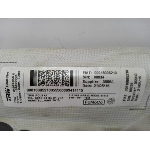 1592095 AIRBAG ASIENTO DERECHA FIAT 500 2007-2008-2009-2010-2011-2012-2013-2014-2015, FORD KA 2009-2010-2011-2012-2013-201...