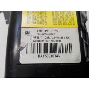 24451355 AIRBAG CURTAIN RIGHT OPEL ASTRA H 2004 - 2010
