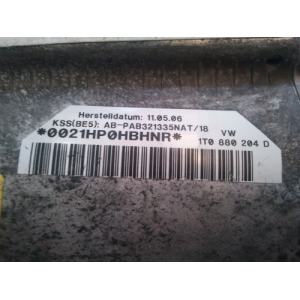 1T0880204D AIRBAG SALPICADERO - AIRBAG DELANTERO DERECHO VOLKSWAGEN CADDY 3ª GENER. (02/2004 - 08-2010) 2004 2005 2006 200...