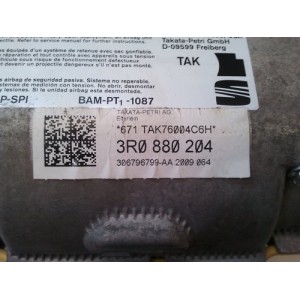 3R0880204 AIRBAG SALPICADERO - AIRBAG DELANTERO DERECHO SEAT EXEO 2009-2010-2011-2012