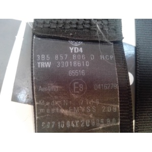 3B5857806D PRETENSIONER REAR RIGHT-VOLKSWAGEN PASSAT B5 (1996-2005) 