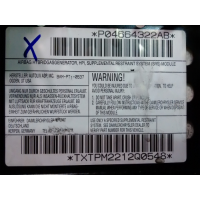 P04664322AB AIRBAG DASHBOARD CHRYSLER PT CRUISER 2000 - 2007
