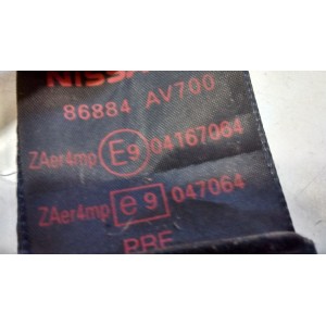 86884AV700 PRETENSOR IZQUIERDO NISSAN PRIMERA P12  2002-2003-2004-2005-2006-2007-2008