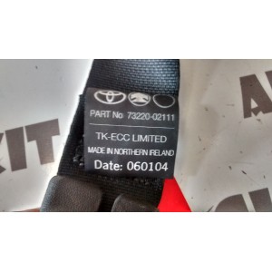 7322002111 PRETENSOR IZQUIERDA - CINTURON DELANTERO IZQUIERDO TOYOTA COROLLA 9ª GENER.  SERIE 120  2000-2001-2002-2003-200...