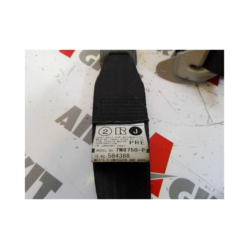 7M8750-P BLACK PRETENSIONER LEFT LEXUS IS 250/220/350 2005 - 2013