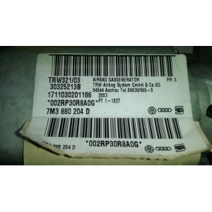 7M3880204F AIRBAG DASHBOARD FORD,SEAT,VOLKSWAGEN GALAXY,ALHAMBRA,SHARAN 1996 - 2006,2000 - 2010,1996 - 2000,1998 - 2010