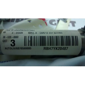 13231627 AIRBAG CORTINA DERECHO OPEL ASTRA H 2004-2005-2006-2007-2008-2009-2010