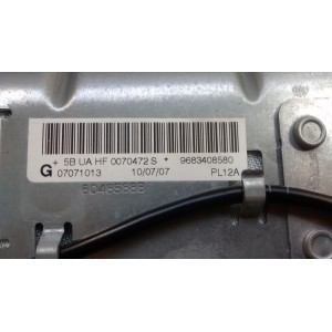 9683408580 AIRBAG DASHBOARD PEUGEOT 207 2006 - 2009 2 CONNECTORS,DC: TAKE A. KNEE, 2007 - 2012