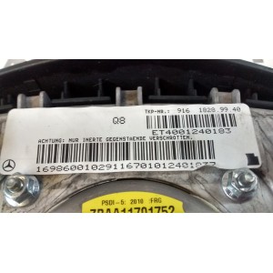 16986001029116 AIRBAG VOLANTE MERCEDES-BENZ CLASE A  2ª GENER. W169 2004-2005-2006-2007-2008-2009-2010-2011-2012
