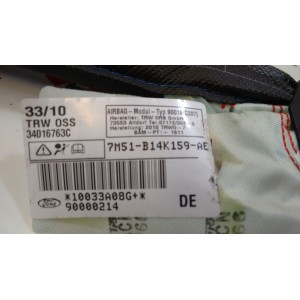 1670601 AIRBAG CURTAIN LEFT FORD FOCUS 2nd GENER. 2008 - 2011 (RESTY)