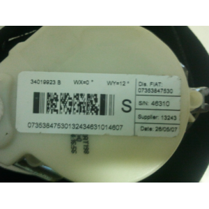 7353847530 PRETENSIONER LEFT FIAT BRAVO (198) 2007 - 2014