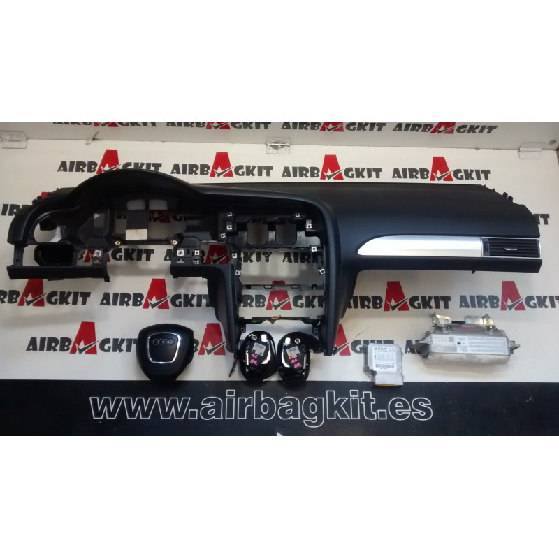 AUDI A6 C6 4F 2005-2010 NEGRO KIT AIRBAGS COMPLETO AUDI A6 C6 (4F2 4F5 4FH) (05.2004 - 03.2011)  2004-2005-2006-2007-2008-...
