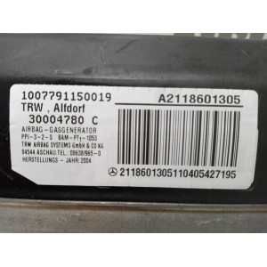 A2118601305 AIRBAG SALPICADERO MERCEDES-BENZ CLASE E 2ª GENER.  W211 2002-2003-2004-2005-2006-2007-2008-2009