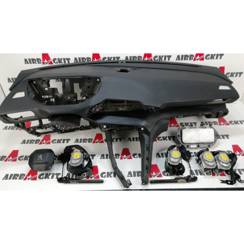PEUGEOT 3008 / 5008 2016 - 2021 CARBONO KIT AIRBAGS COMPLETO PEUGEOT 3008 2016-2017-2018-2019-2020-2021, 5008 2016-2017-20...