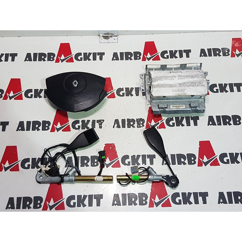 RENAULT CLIO 2 1998-2005  FASE 1 KIT AIRBAGS COMPLETO RENAULT CLIO 2: 1998-1999-2000-2001-2002-2003-2004-2005
