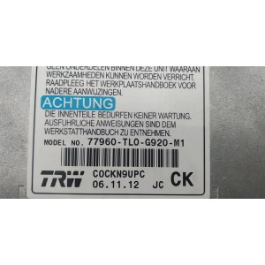77960TLOG920M1 CENTRALITA HONDA ACCORD 8ª 2008 - 2012