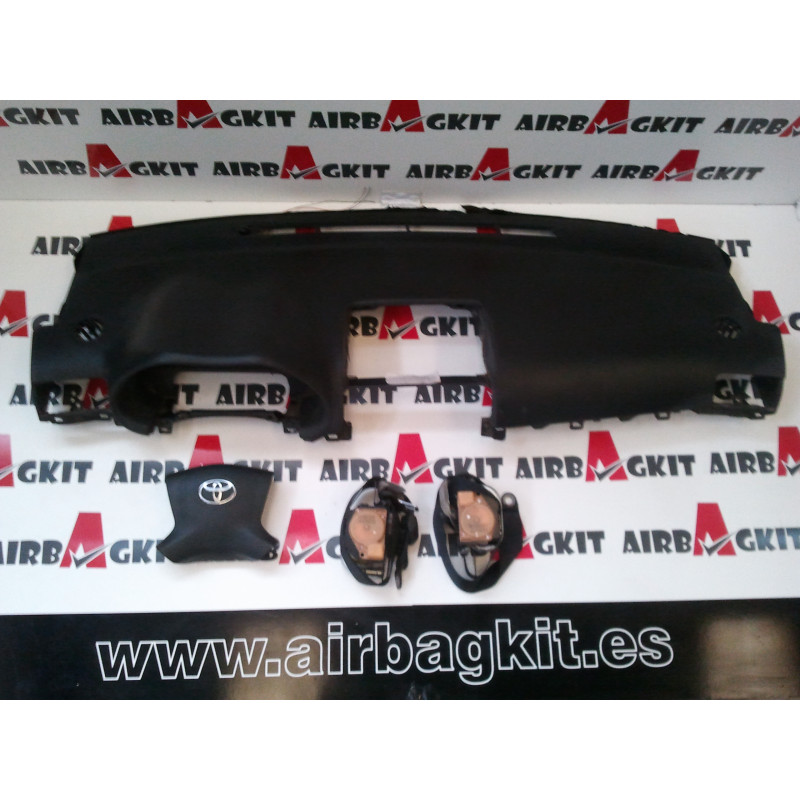 TOYOTA AVENSIS T25 2003-2008 negro KIT AIRBAGS COMPLETO TOYOTA AVENSIS 2ª GENER. T25 2003-2004-2005-2006-2007-2008