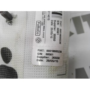 34024858D AIRBAG LEFT-HAND SEAT, FIAT,FORD,LANCIA 500,DELTA,KA 2007 - 2015,2008 - 2014,2009 - 2014
