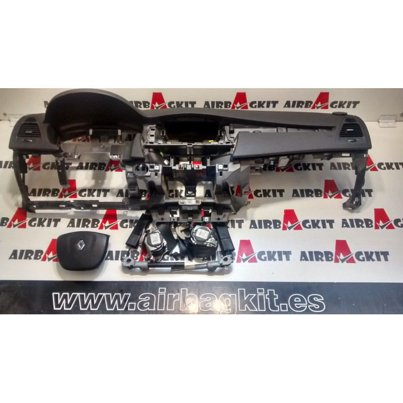 RENAULT LAGUNA 3 2008 - 2010 NEGRO KIT AIRBAGS COMPLETO RENAULT LAGUNA 3 2008-2009-2010-2011-2012-2013-2014-2015