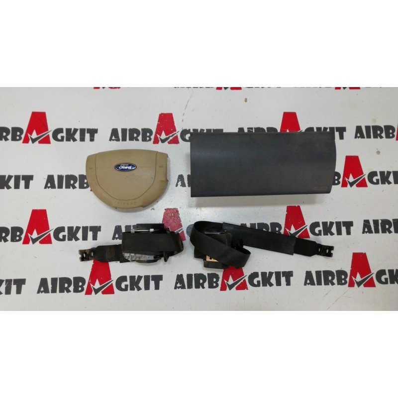 FORD TRANSIT CONNECT 2005 - 2008 BEIGE KIT AIRBAGS COMPLETO FORD TRANSIT CONNECT (I) 2003-2004-2005-2006-2007-2008