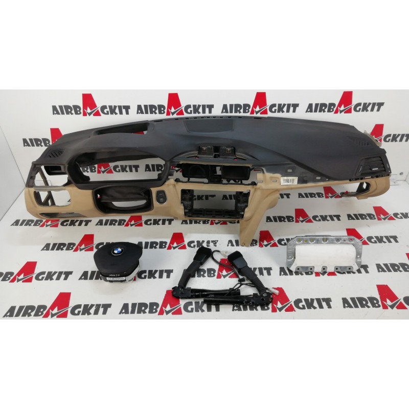 BMW SERIE 3 F30 2012- 2016 TODO BEIGE KIT AIRBAGS COMPLETO BMW SERIE 3 F30,F31,F34, F80 (03.2011 - 06.2019) 2011 - 2012-20...