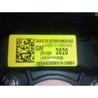307080199620AA AIRBAG VOLANTE CHEVROLET AVEO 2011-2012-2013-2014-2015-2016-2017-2018-2019-2020 PRESENTE, CRUZE (J) 2009-20...