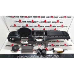 VW SHARAN 2015 - 2024 NEGRO PARTE INF GRIS KIT AIRBAGS COMPLETO VOLKSWAGEN SHARAN III RESTY 2015-2016-2017-2018-2019-2020-...