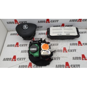 SKODA FABIA 2015 - 2018 AIRBAG VOLANTE MODELO 2 SIN SALPICADERO KIT AIRBAGS COMPLETO SKODA FABIA 3ª GENER. 2015 - 2016 - 2...