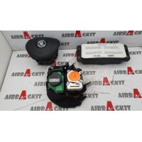 SKODA FABIA 2015 - 2018 AIRBAG VOLANTE MODELO 2 SIN SALPICADERO KIT AIRBAGS COMPLETO SKODA FABIA 3ª GENER. 2015 - 2016 - 2...