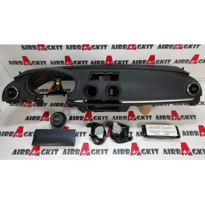 AUDI A3 8V RESTY. 2016-2019 CON DESPERFECTOS KIT AIRBAGS COMPLETO AUDI A3 3 GEN 8V RESTY  ( 8V1 8VK, 8VS, 8VM ,8V7 Y 8VE) ...