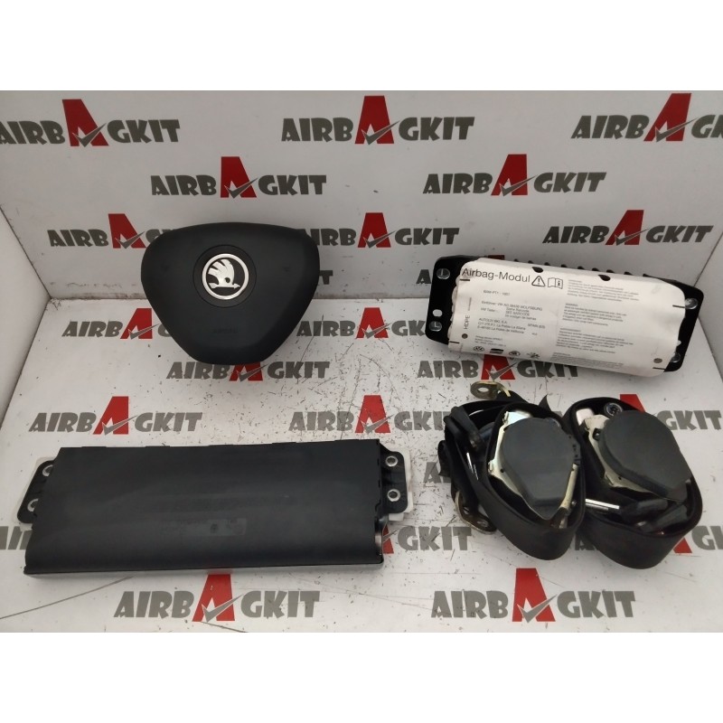 SKODA YETI 2013 - 2018 SIN SALPICADERO KIT AIRBAGS COMPLETO SKODA YETI 2013-2014-2015-2016-2017-2018